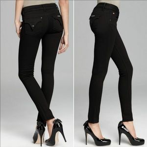 Hudson Black Collin Flap Jeans Size 28